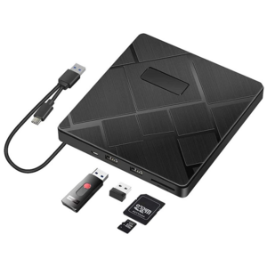 Multifunction External DVD Drive Slim Portable USB 3.0 Type-C Hub CD/DVD-ROM Burner CD/Dvd +/-Rw Optical Drive Laptop Desktop