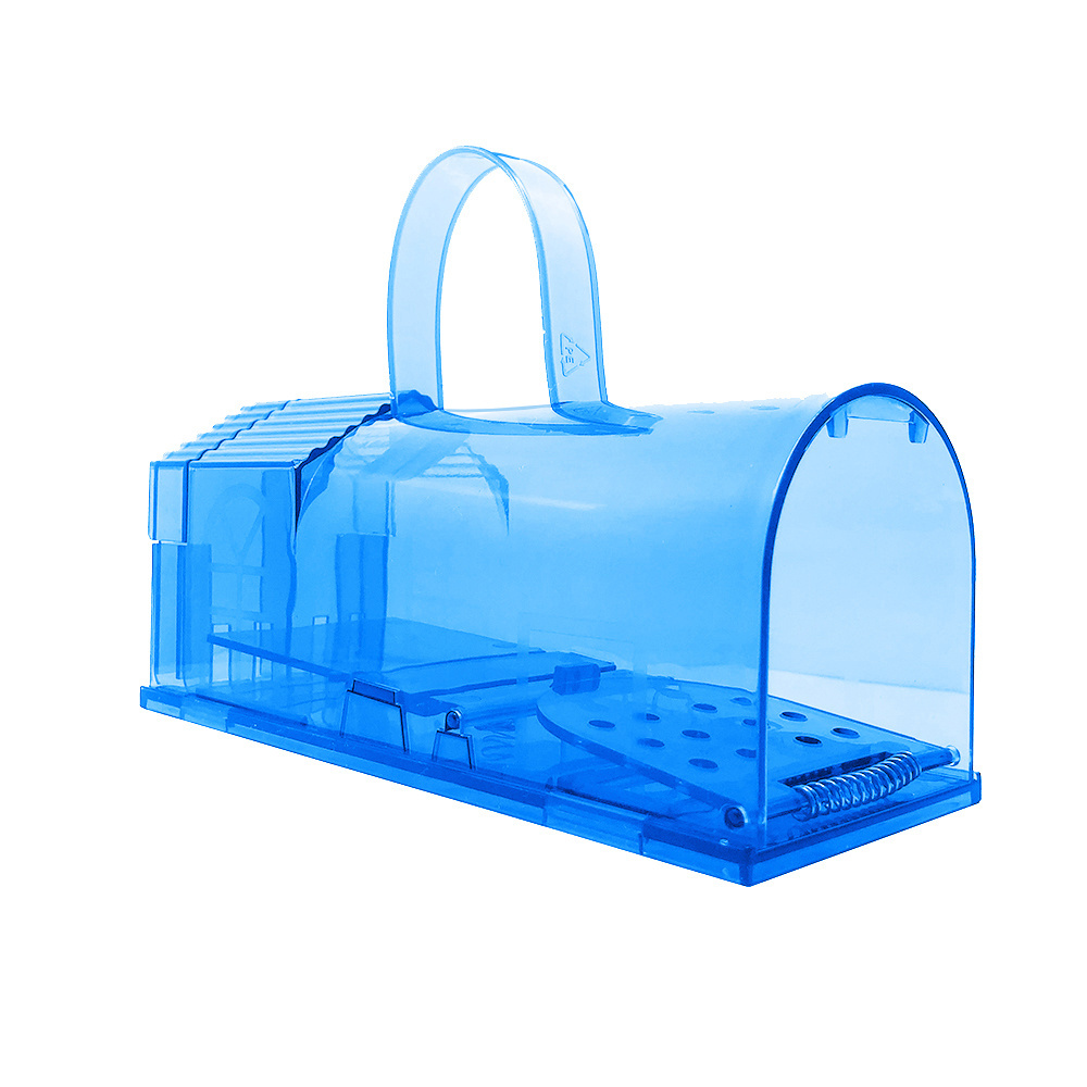 Plastic 20.3cm humane mousetrap catch cage box live rat trap no kill animal friendly large mouse trap