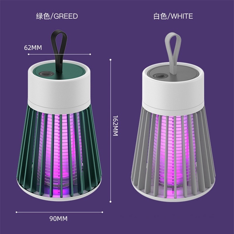 USB rechargeable 2000mAh uv light fly killer traps outdoor electric shock mosquito killer lamp