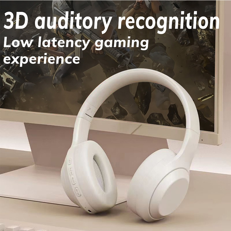 Custom Made Logo Customise White ANC Earphone Active Noise Cancelling Headset Bt Wireless Headphones With Microphone