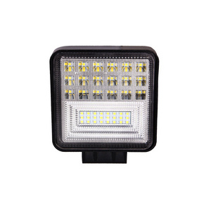 offroad led work light 4" inch 126w square led light bar car work lights with great price