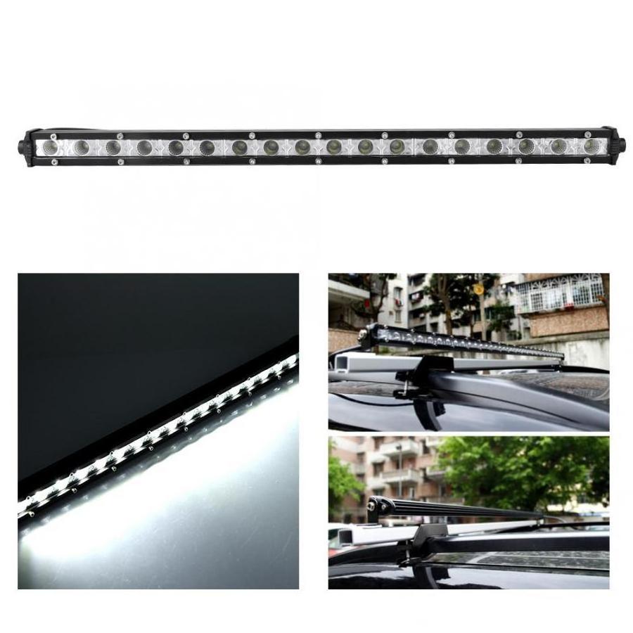 Super slim straight super bright single row barra led 4x4 off road 6D reflector 20 inch car led light bar