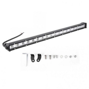 Super slim straight super bright single row barra led 4x4 off road 6D reflector 20 inch car led light bar