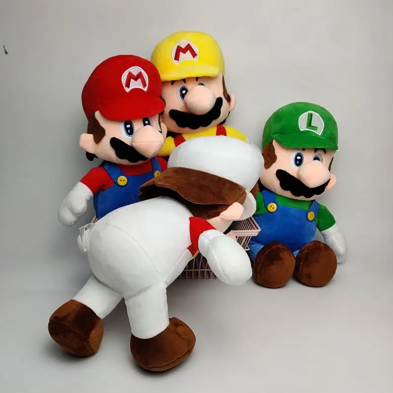 Factory wholesale 4 styles 23cm Supers Marios plush toy game peripheral doll kids christmas gifts