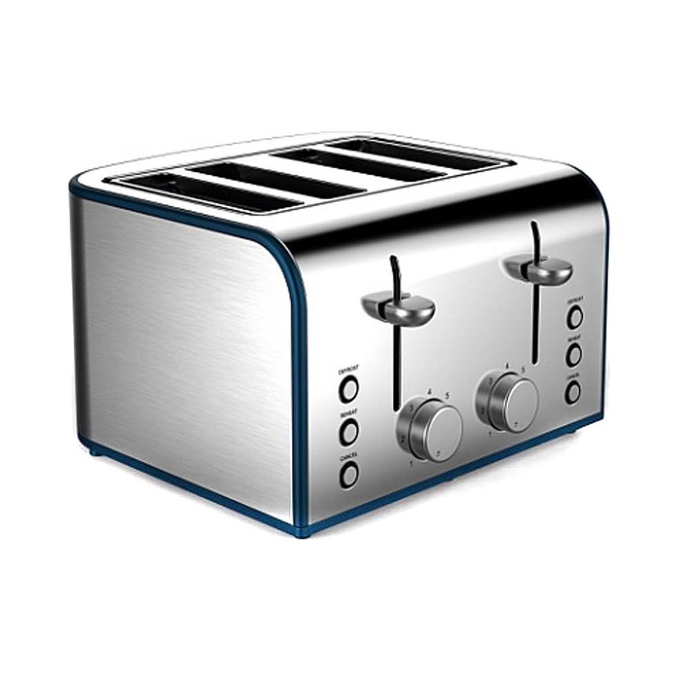 Top Sale Electric 4 Slice Stainless Steel Toasters 304 Food Grade Stainless Steel 4 Slice Electric Household Bread Toaster