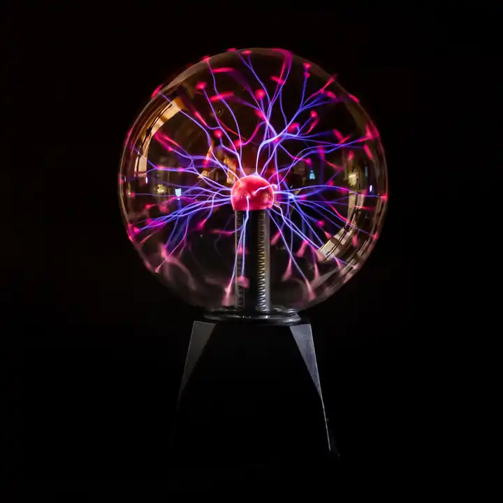 LED Projector Light Plasma Ball Lamp Light 3-8inch Desktop Magic Night Lamp Nebula Thunder Lightning with Touch&Sound Sensitive