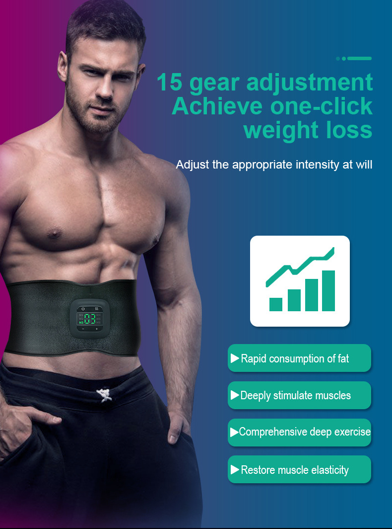 Best selling products 2023 Heating Electrical Fat Burning Belly Massager Ems Muscle Stimulator Abdominal Slimming EMS Belt