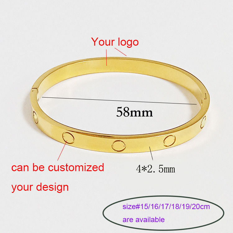 factory directly roman number gold plated open bangles jewelry women stainless steel bangles