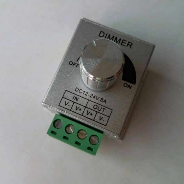 DC 12V -24V 8A Aluminium Case LED Strip PWM Dimmer