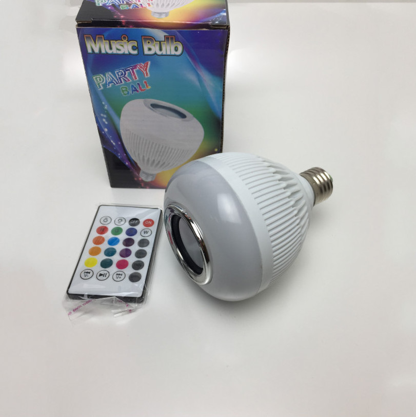 Music E27 LED Bulb 6W RGB Wireless Speaker Projector Bulb Light Lamp