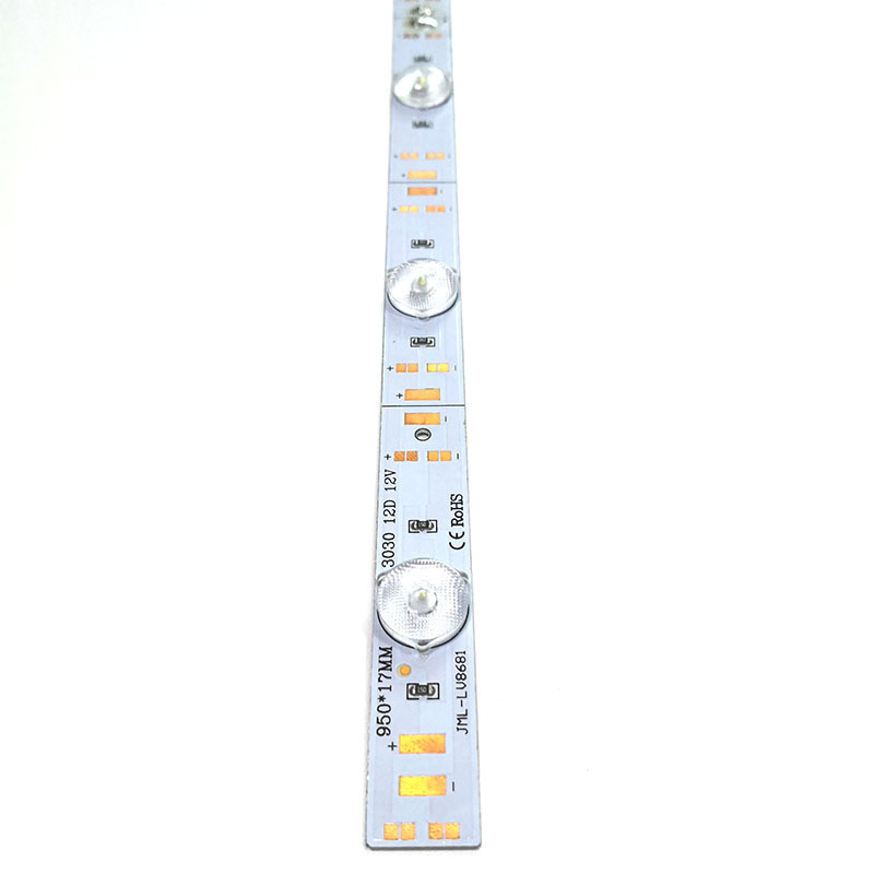 12V 24V LED Backlight Lens Diffusion Reflection SMD 3030 Led Strip Bar with Lens for Fabric Light Box