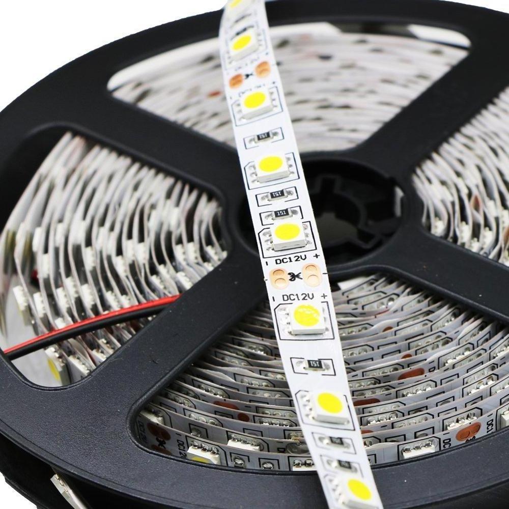 Dc 12V 24V Cool White LED Strip 5050 SMD 6500K White Factory Price LED Tape Light