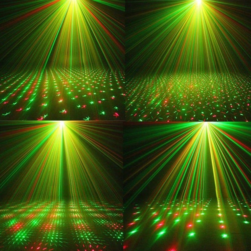 Mini LED Laser Stage Lighting Red Green Disco Night Party Light with Remote Control