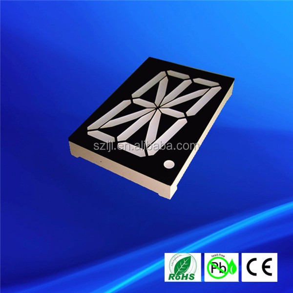 Common anode 0.5 inch amber led alphanumeric display with 16 segment/14 segment