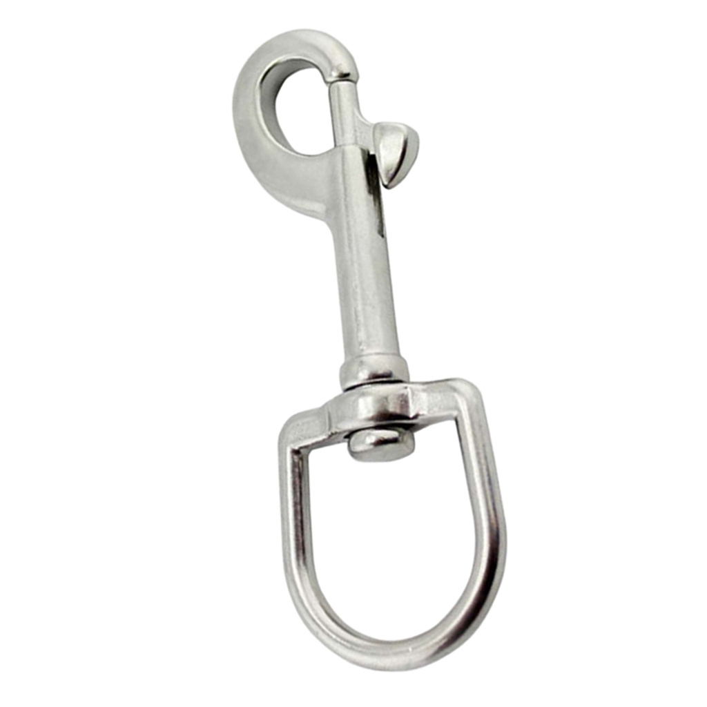 Scuba Diving 316 Stainless Steel Swivel Eye Bolt Snap Hook Clip Marine Boats Swivel Bolt Snap Hook for Outdoor Water Sports