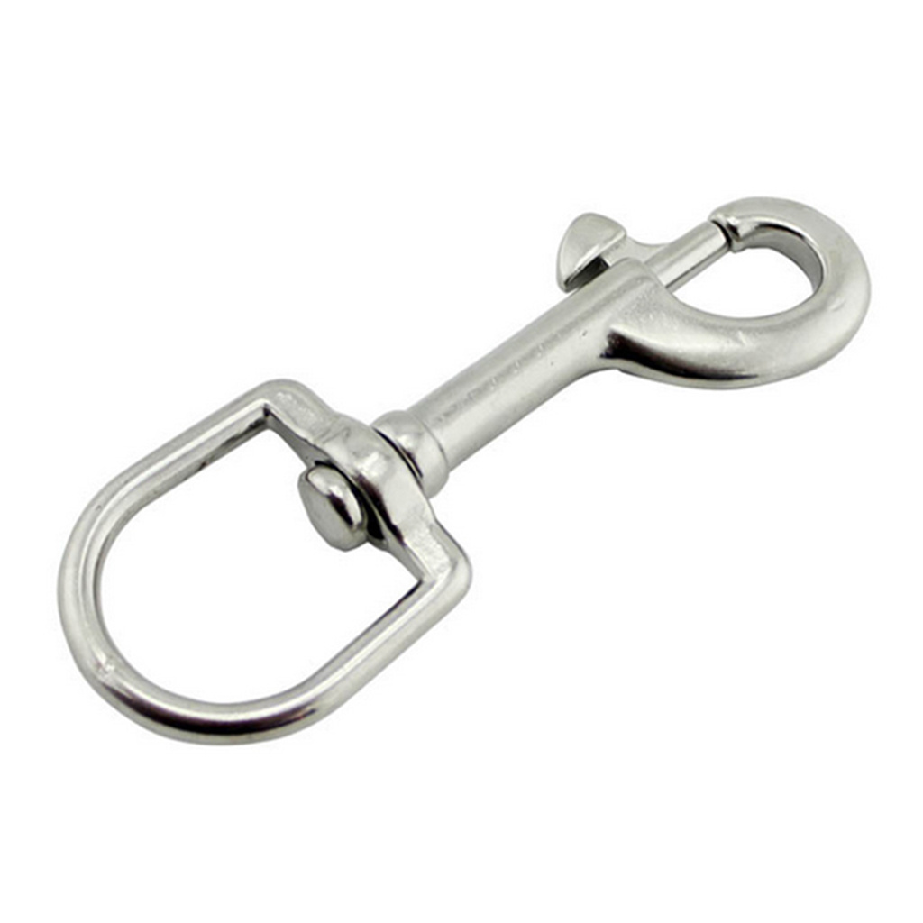 Scuba Diving 316 Stainless Steel Swivel Eye Bolt Snap Hook Clip Marine Boats Swivel Bolt Snap Hook for Outdoor Water Sports