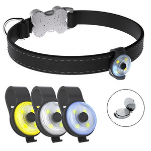 UMIONE IPX6 Waterproof Strobe Harness Leash Necklace Night Walking LED Lights Dog Pets Clip On Mini Pendant Dog Safety Light