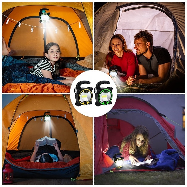 LINLI Portable LED Tent Lantern Lamp With 2 LED Light Waterproof Emergency Hanging Lamp Battery Operate Tent Light Camping Light