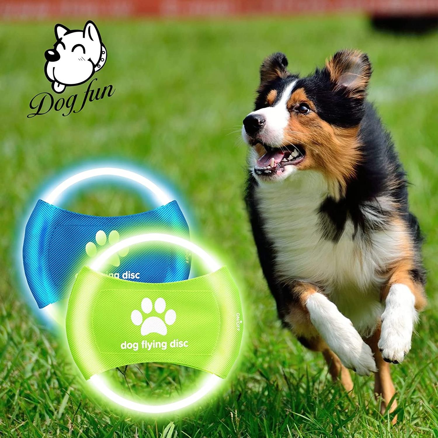 Outdoor Freestyle Sports Glowing Dog Flying Disc Dog Flying Ring Chew Toys Dog Led Toys