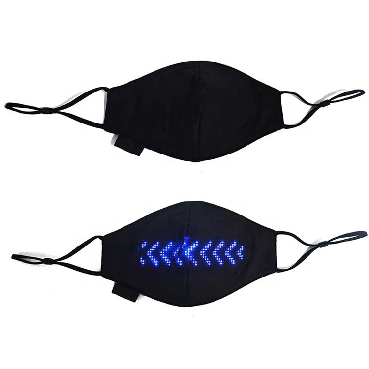 LINLI Programmable Light Up LED Screen Display Face Mask For Rave Party