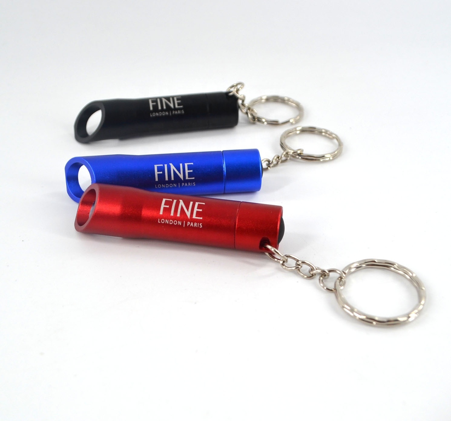 Souvenir Mini Metal Led Flashlights Keychain Key Chain Flash Light Bottle Opener Keychain