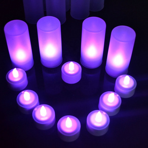 LINLI Set Of 12 Battery Operated Candles No Wax No Mess No Fire Risk Candle Lights USB Rechargeable LED Candle TeaLight