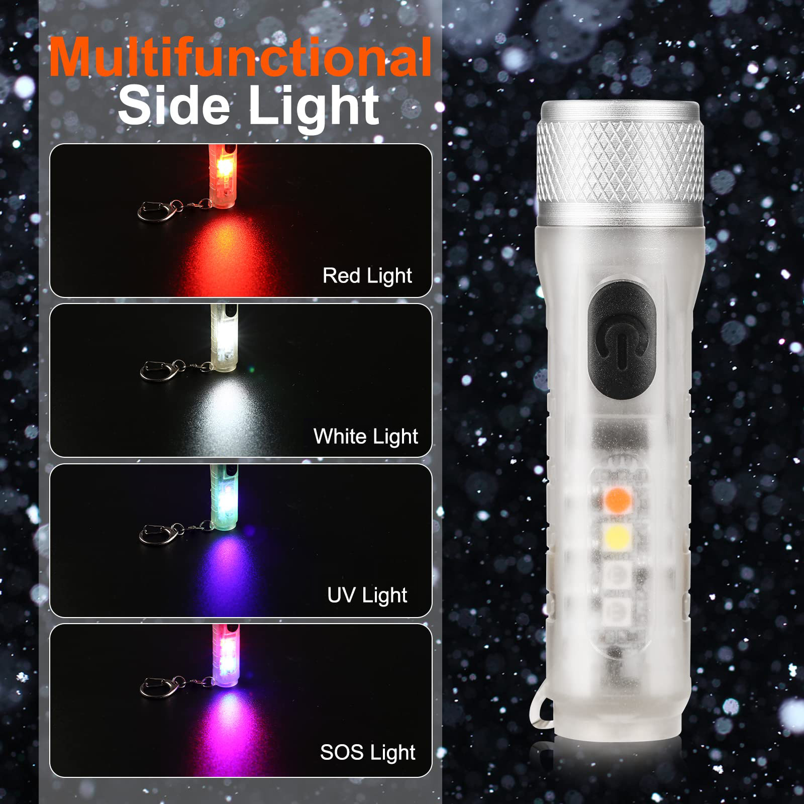 High Lumen Bright EDC Small Tactical Handheld Flash Light with Magnetic Pocket Clip Flashlights