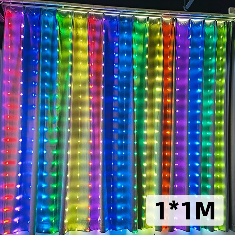 LINLI 400 LEDs Color Changing String Lights With Remote And APP Controlled Fairy Curtain Lights For Bedroom Patio Christmas Day