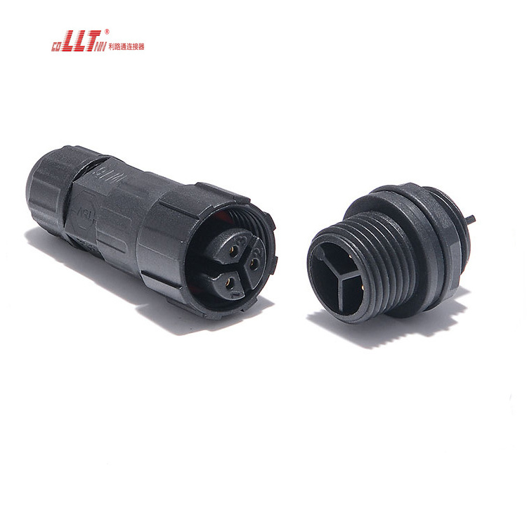 3 pin screw lock  M16  electrical cable board to wire  2 5 6 7 8 9 10 12 pin panel connector