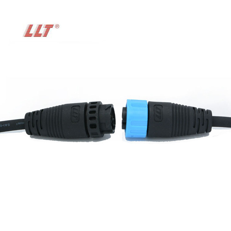 LLT outdoor 2 3 4 5 6 7 8 9 10 11 12 13 14 16 18 pin quick connect electrical waterproof cable connectors