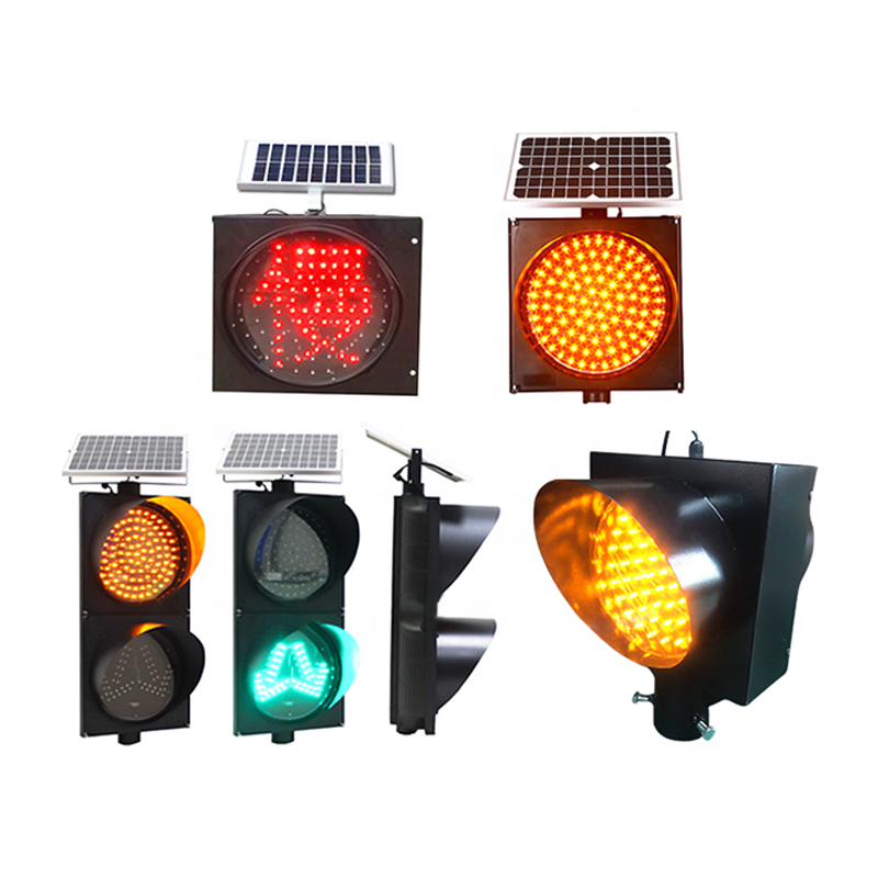 Hot Selling Solar Powered Amber Traffic Warning Light  Super Brightness LED Yellow Flashing Light for Traffic Warning