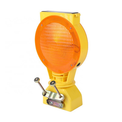 Traffic Lamp Yellow Led Barricade Flasher Light / Amber Road Cone Solar Barricade Light Warning Safety