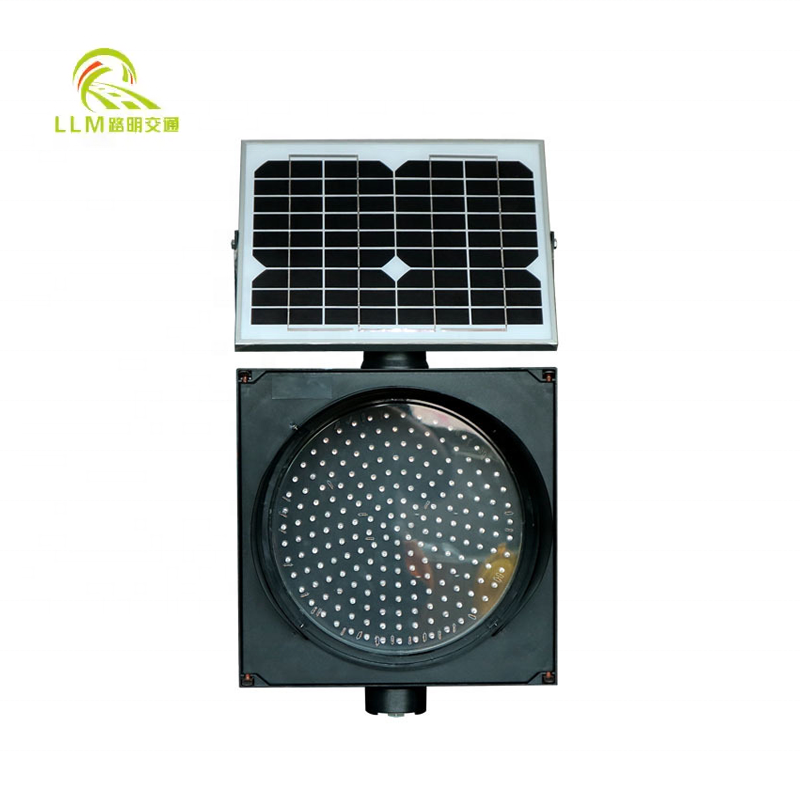 Hot Selling Solar Powered Amber Traffic Warning Light  Super Brightness LED Yellow Flashing Light for Traffic Warning