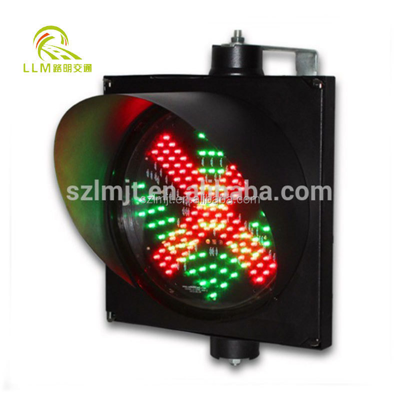 Wholesale high quality LED traffic red cross green arrow tunnel toll station signal light