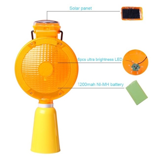 Led Solar Traffic Barricade Light Traffic Cone Barricade Warning Light