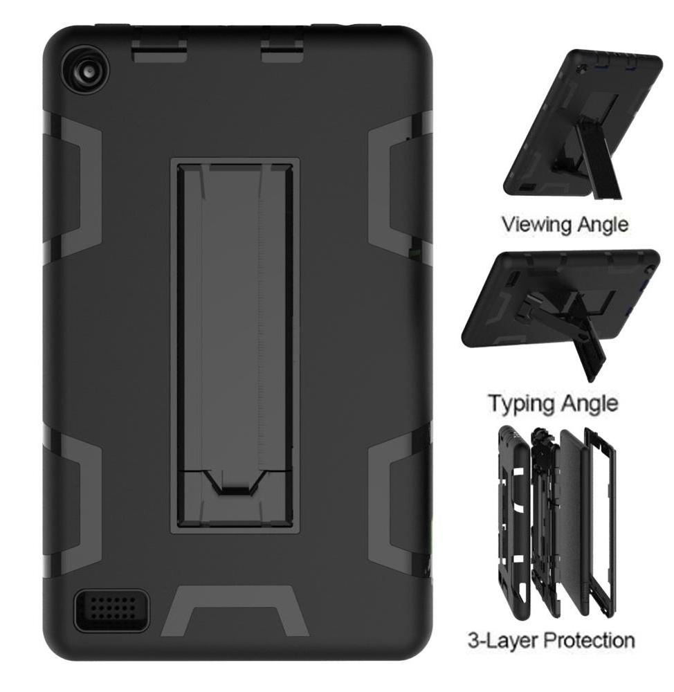 Combo Shockproof TPU+PC case for Kindle Fire 7 2017 2019 Back cover for New Amazon Kindle cases