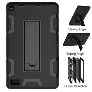 Combo Shockproof TPU+PC case for Kindle Fire 7 2017 2019 Back cover for New Amazon Kindle cases