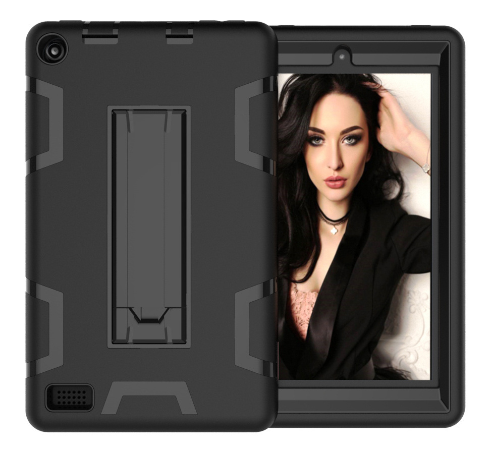 Combo Shockproof TPU+PC case for Kindle Fire 7 2017 2019 Back cover for New Amazon Kindle cases