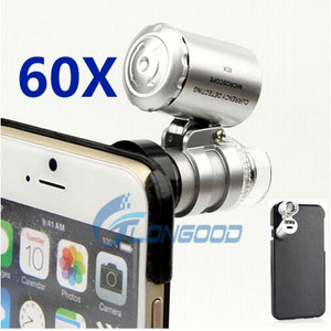 60X UV LED Universal Zoom Telescope Lens for Mobile Phone /External Lens