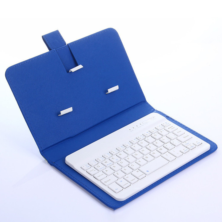 Portable PU Leather Wireless Keyboard Case for iPhone Protective Mobile Phone with BT Keyboard For IPhone Android Phone