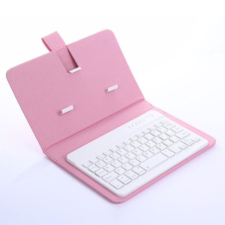 Portable PU Leather Wireless Keyboard Case for iPhone Protective Mobile Phone with BT Keyboard For IPhone Android Phone