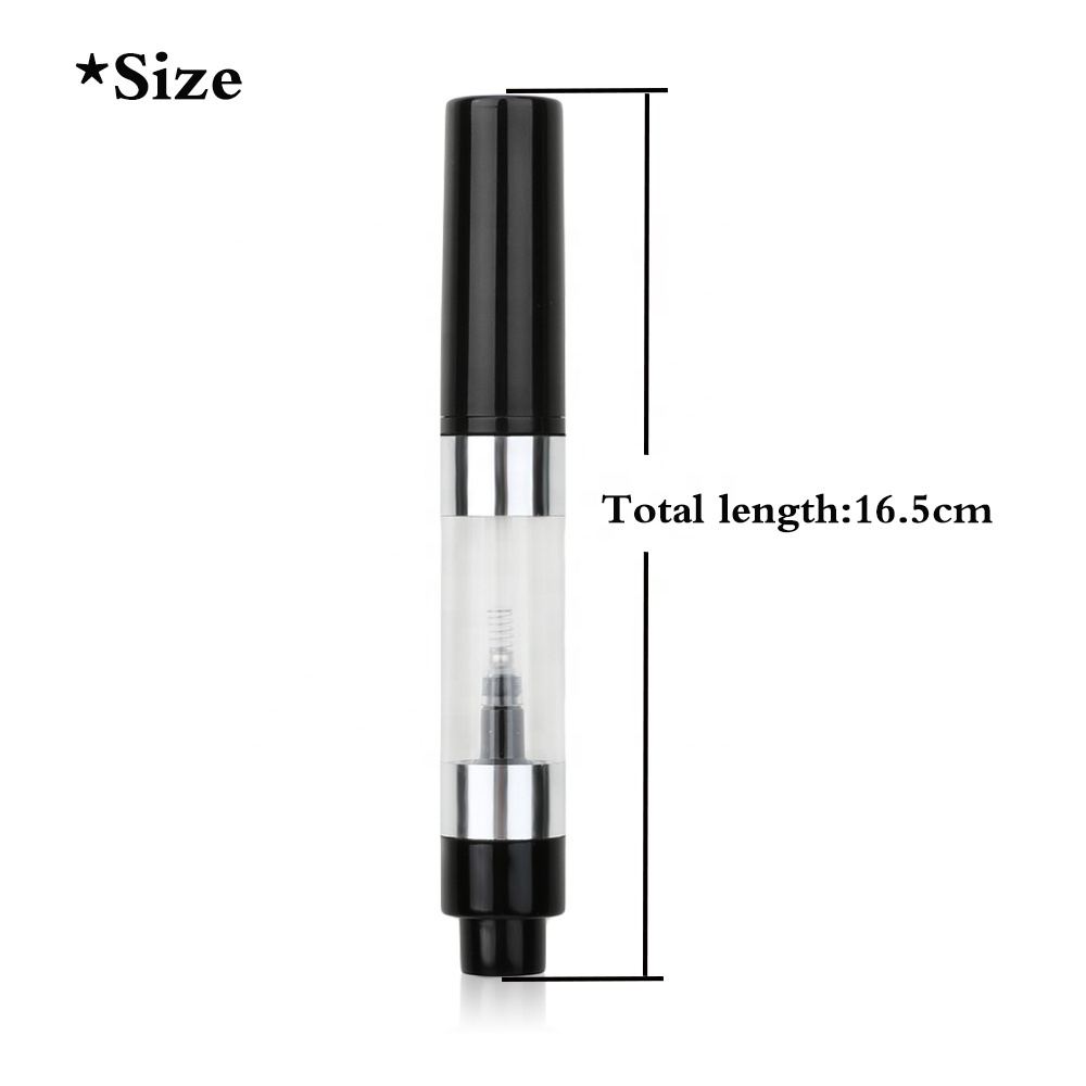 custom logo premium private label single black small make up brushes vegan refillable powder dispensing pump powder brush