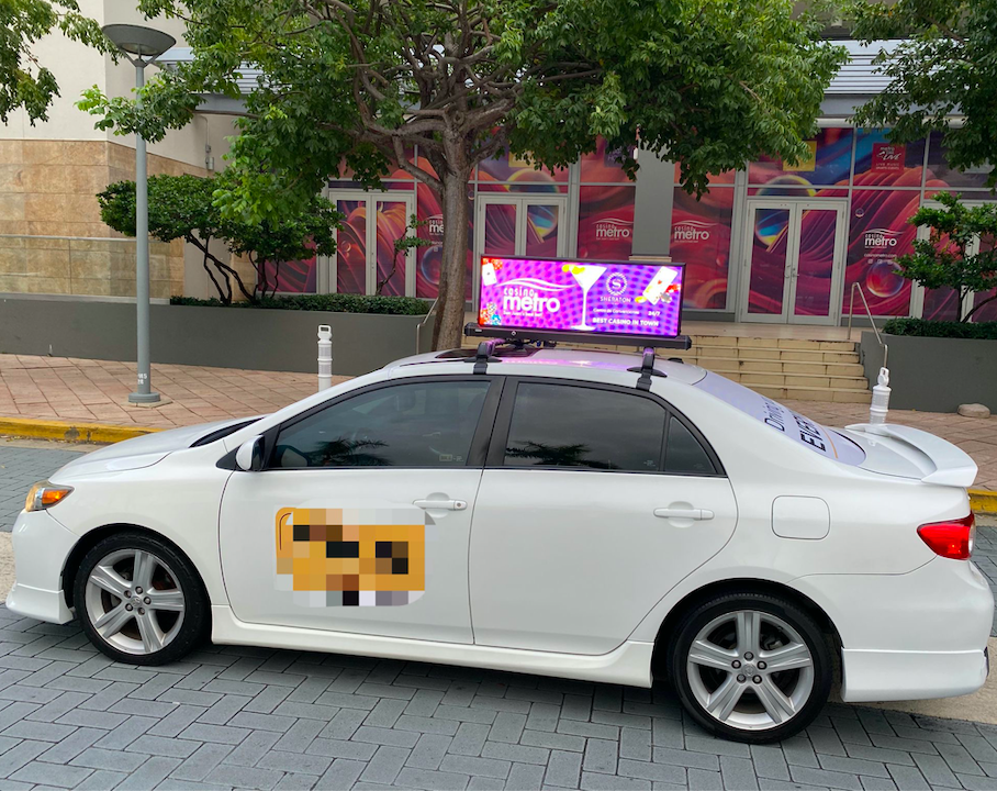 Car top outdoor led display screen advertising signs p2 p2.5 p3 p4 p5 taxi roof topper led wall