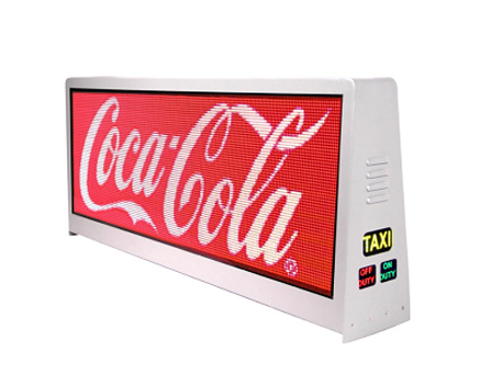 two side Taxi top outdoor led screen advertising signs p2 p2.5 p3 p4 p5 car roof topper display led panel