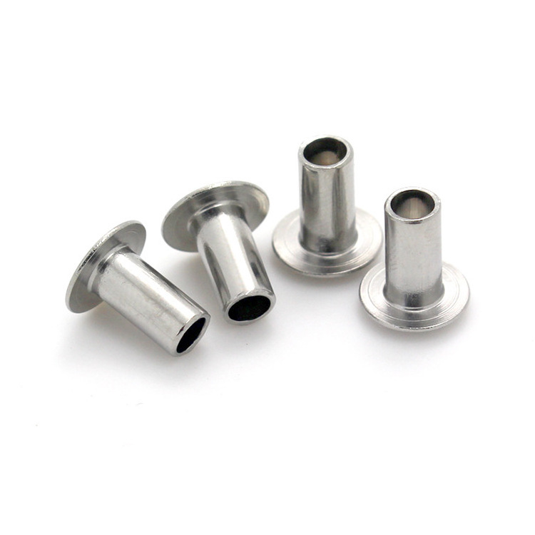 High Quality Rivets Manufacturer Galvanized Carbon Stainless steel Half round head Hollow Semi-tubular Rivets