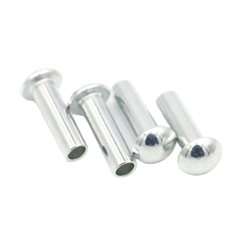 High Quality Rivets Manufacturer Galvanized Carbon Stainless steel Half round head Hollow Semi-tubular Rivets