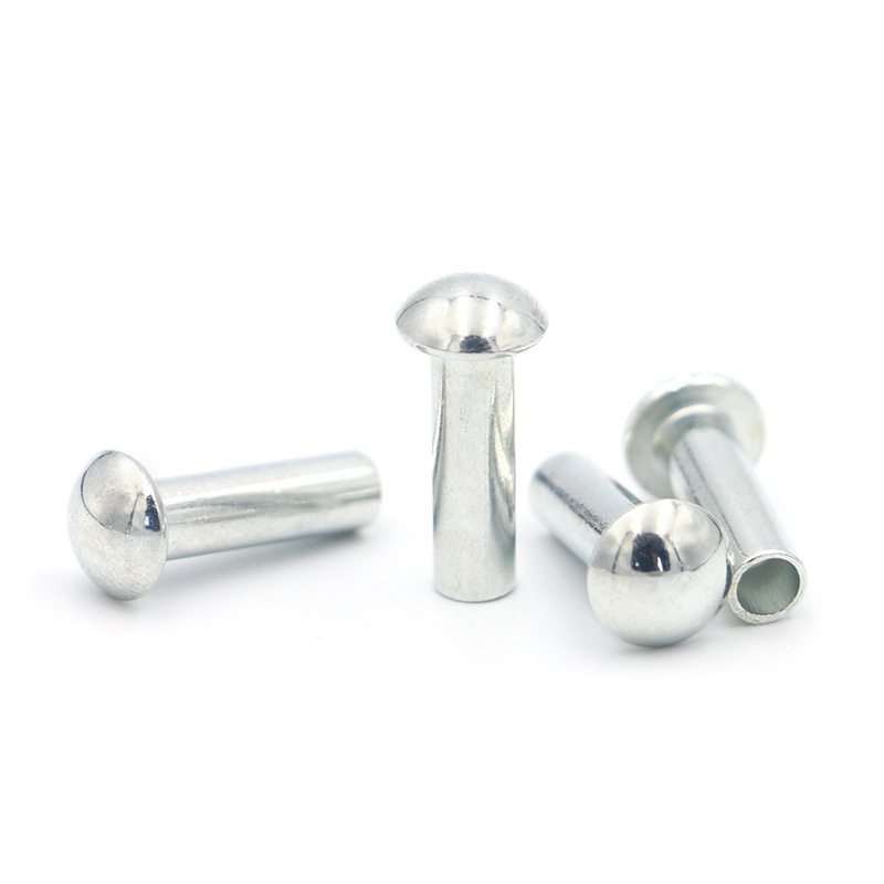 High Quality Rivets Manufacturer Galvanized Carbon Stainless steel Half round head Hollow Semi-tubular Rivets