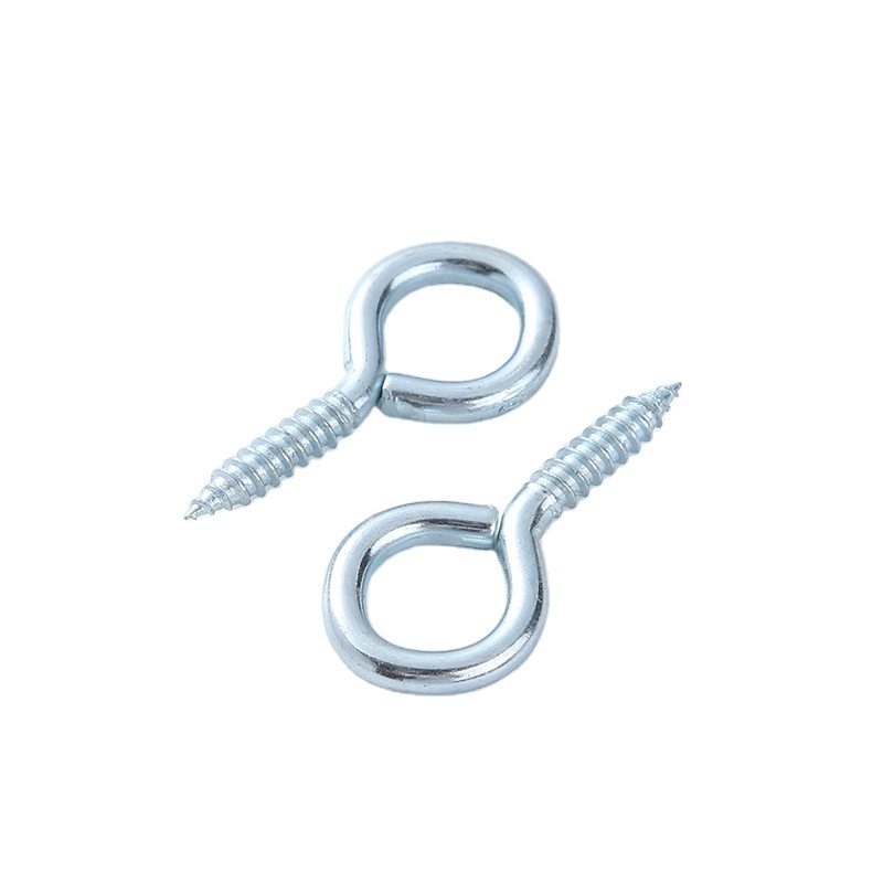 Factory custom Hook screws stainless steel 304/316 galvanised eye screws lifting bolt sling ring sheep hook and eye screw