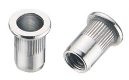 Flat head 304 stainless steel  blind rivet nut