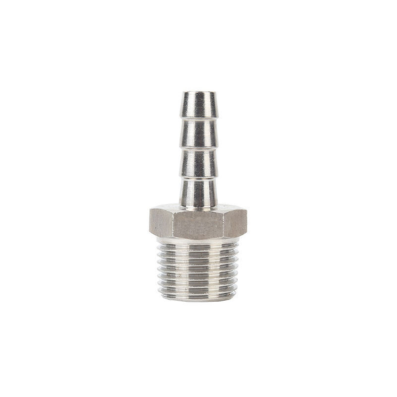 Customized High Precision Stainless steel  hexagon joint pagoda connector  Custom Size Male Hose Adapter